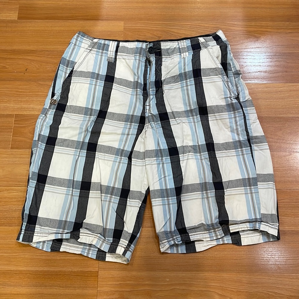 Marc Ecko Cut & Sew plaid shorts